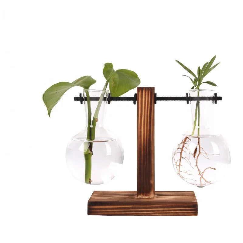 Glass Hydroponic Plant Terrarium Vase Propagation Bottle Desktop Office Green Home Decor