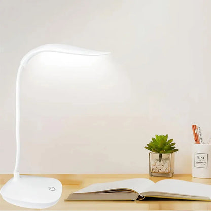 Home Office LED Desk Lamp USB Touch Dimmer Indoor Lighting Rechargeable 3-Level Dimming