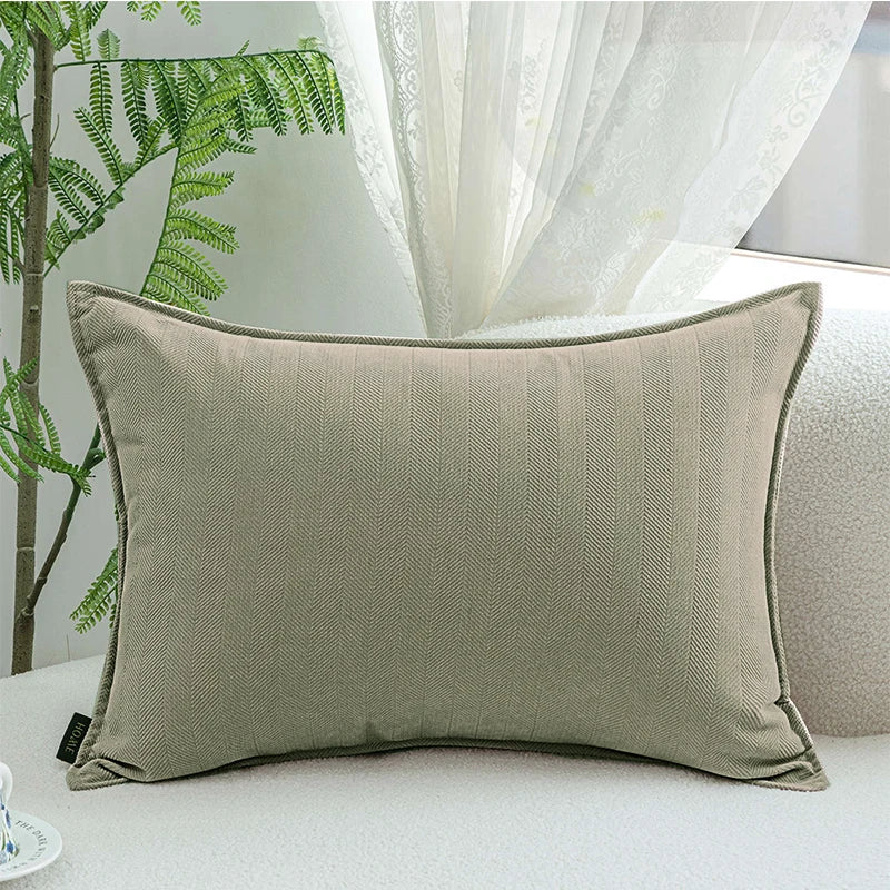 50x70/60x80/70x70CM Large Size Throw Pillow Cover Stripe Solid Waist Cushion Decor Home Decorative