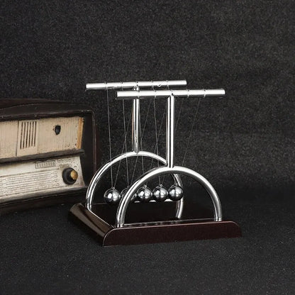 Newton's Cradle Balance Ball Desk Toy Classic Physics in Motion Stress Relief and Focus