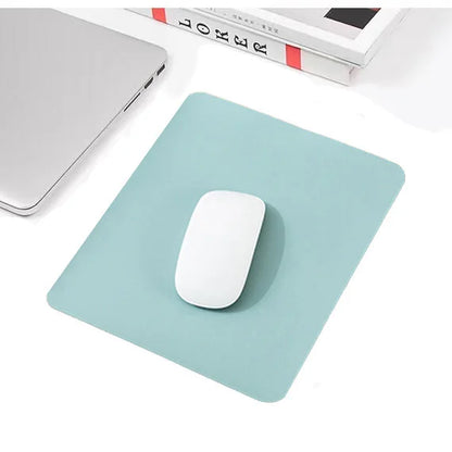 Small PU Leather Mouse Pad Desk Accessories Non-Slip Waterproof Dimensions Extended Mat