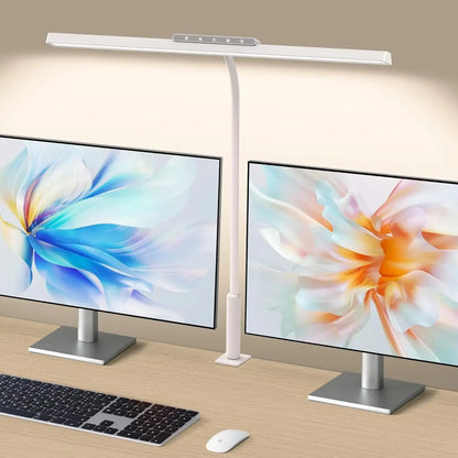 LED Clamp Desk Lamp with Memory Function Home Office Indoor Lighting Stepless Dimming