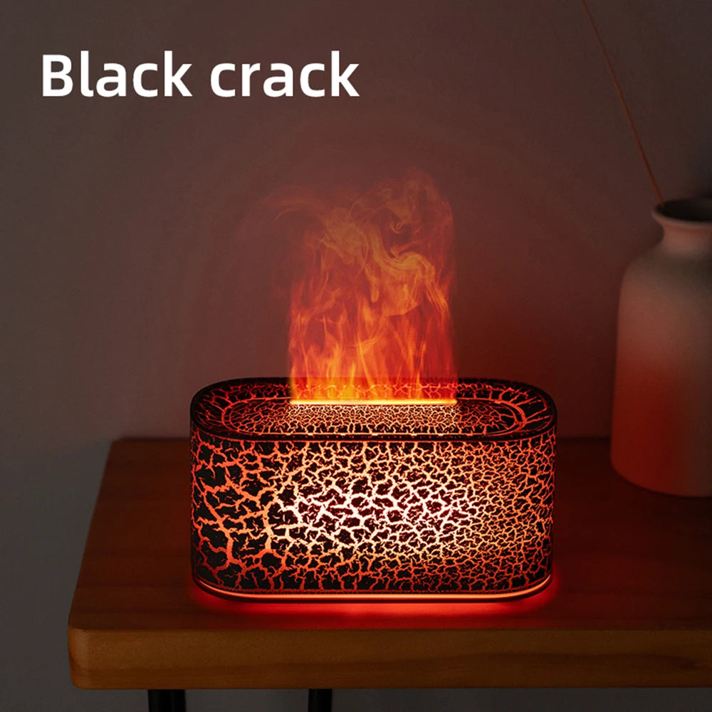 Flame Aromatherapy Diffuser – Cool Mist Humidifier for Home