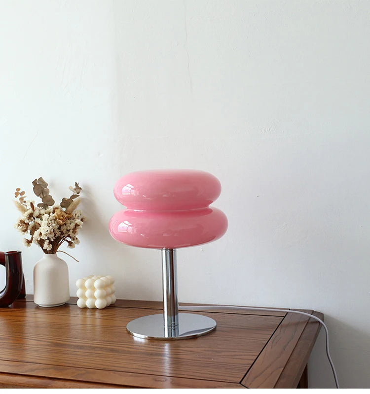 Macaron Dimmable Glass Bedside Lamp