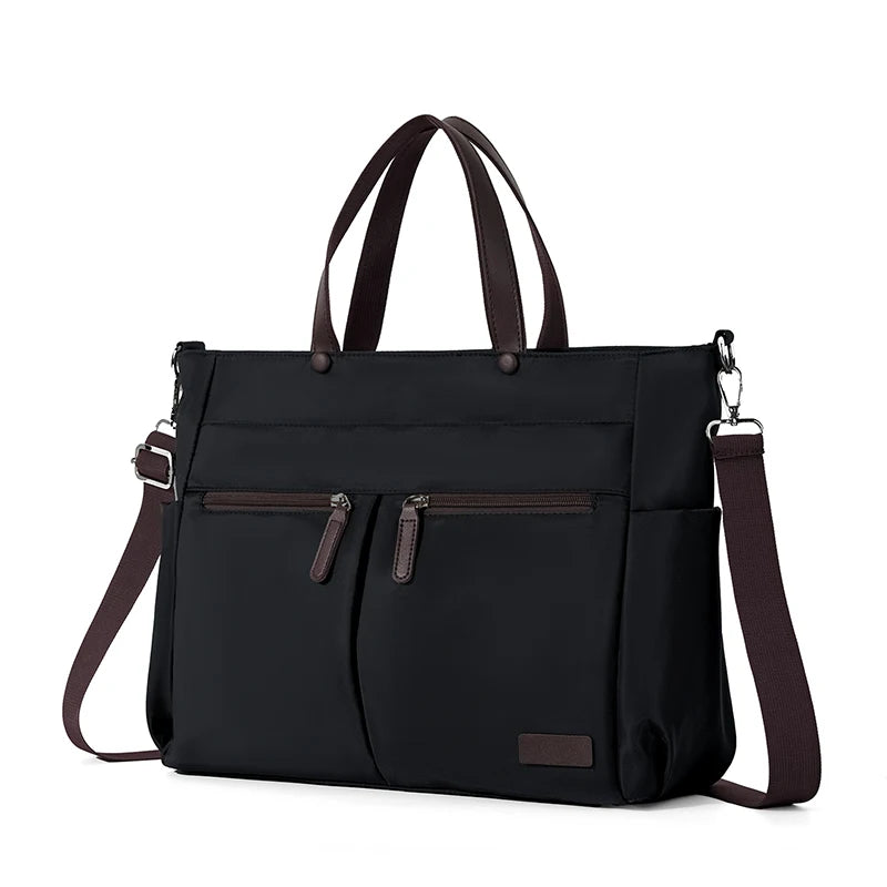 Nylon Ladies Laptop Bag Lightweight Shoulder Briefcase