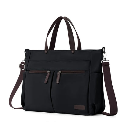 Nylon Ladies Laptop Bag Lightweight Shoulder Briefcase