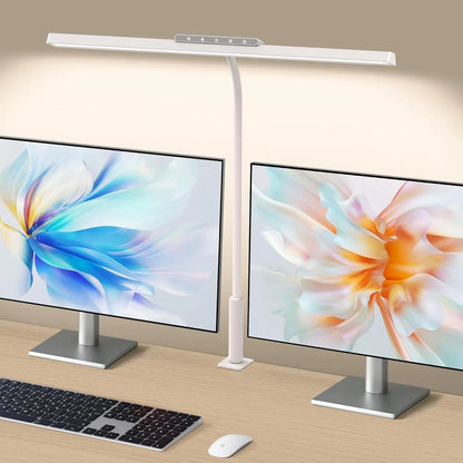 LED Clamp Desk Lamp with Memory Function Home Office Indoor Lighting Stepless Dimming