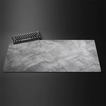 Gray Stitched-Edge Gaming Mouse Pad Superior Control Surface Non-Slip Rubber Base
