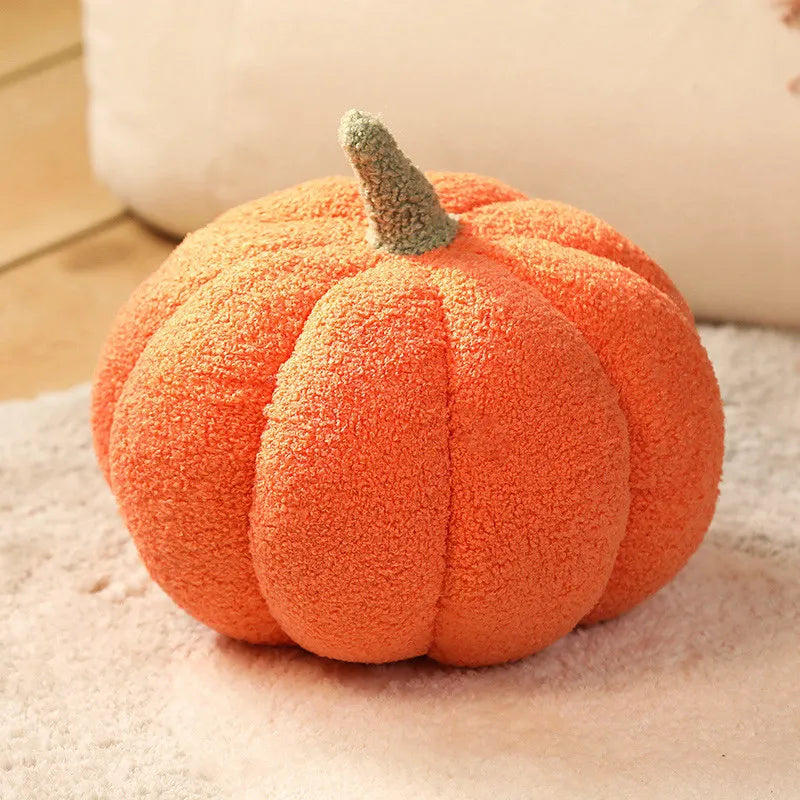Plush Seat Cushion Cute Pumpkin Throw Pillow Super Soft Waist Sofa Window Halloween Ornament