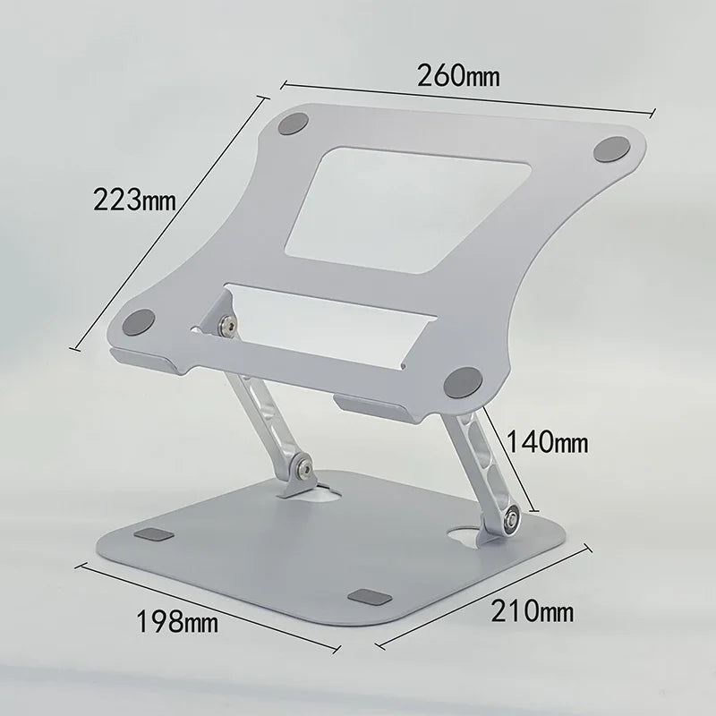 Adjustable Laptop Stand – Foldable Cooling Riser for 17" Laptops