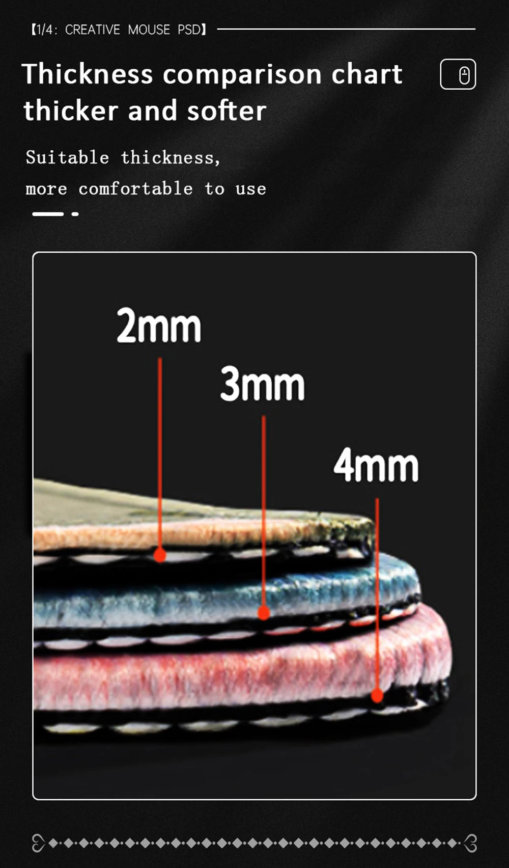 XXL Mouse Pad – Non-Slip Stitched Edge Desk Mat for Office & Gaming