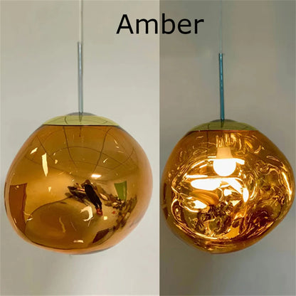Nordic LED Lava Ceiling Pendant Lamp Glass Lights Modern Lighting Living Room Indoor Decor Home
