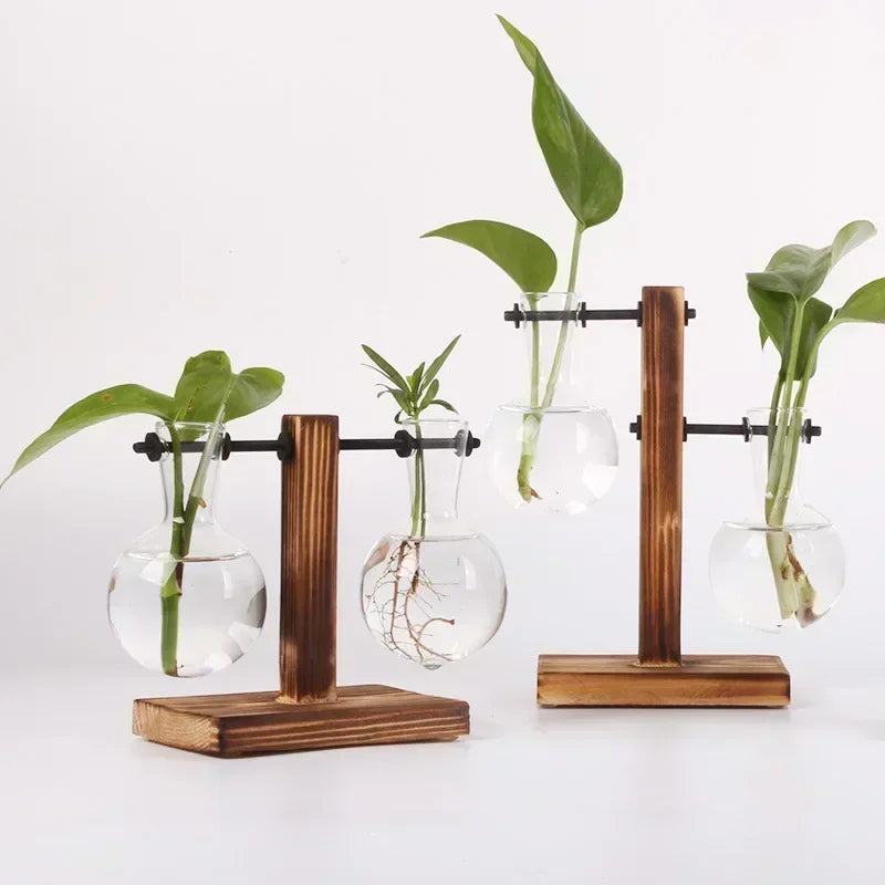 Glass Hydroponic Plant Terrarium Vase Propagation Bottle Desktop Office Green Home Decor