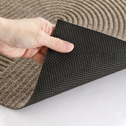 Grooved Geometric Doormat Non-Slip Scraper Entrance Mat 2 Sizes