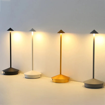 Modern Cordless Rechargeable Table Lamp Indoor Lighting 3 Colour Temperature Modes