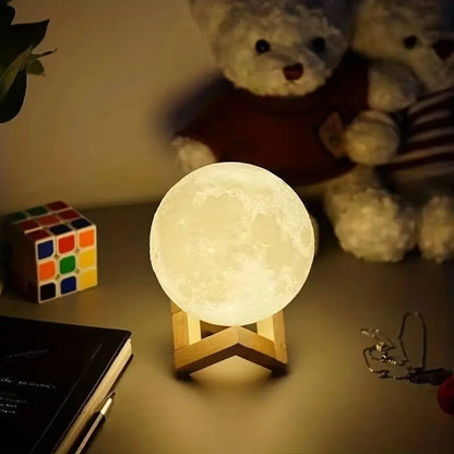LED Moon Galaxy Night Light Bedroom Lighting DIY Lamp Kids Gifts Warm Eye-Friendly Glow