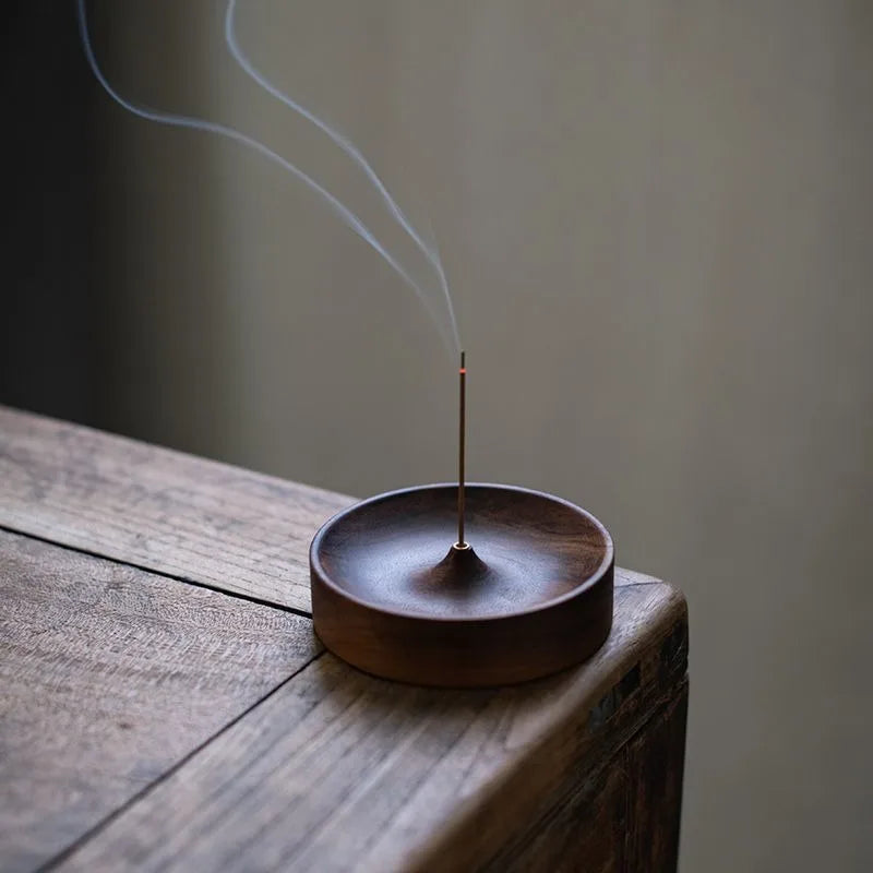 Solid Wood Incense Burner Tray