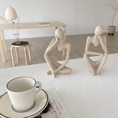 The Thinker Abstract Resin Statue Figurine Home Decor