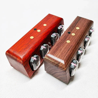 Retro Nixie Tube Digital Clock Wooden Desk RGB Bluetooth