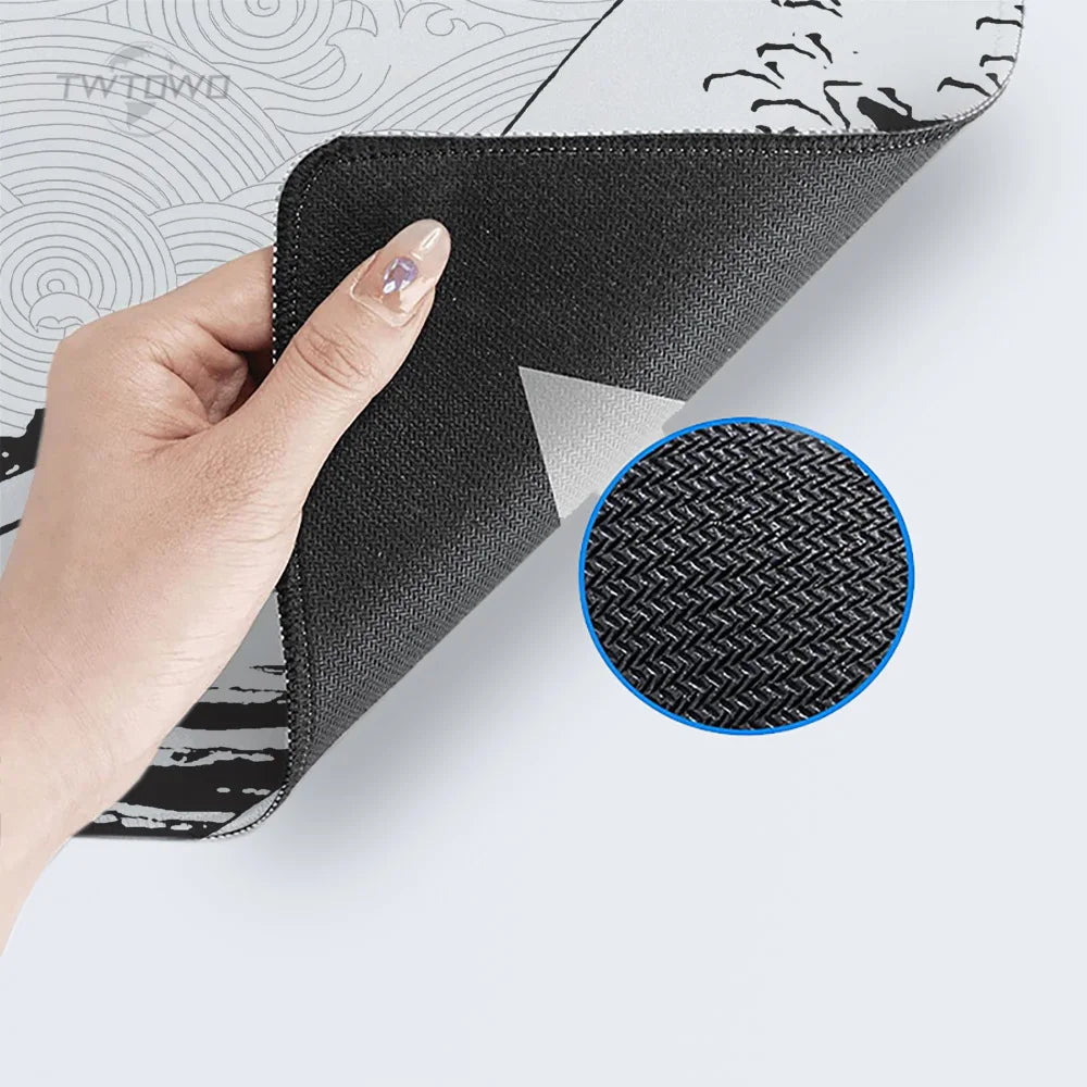 XXL Gaming Mouse Pad – Black & White Aesthetic Extended Desk Mat