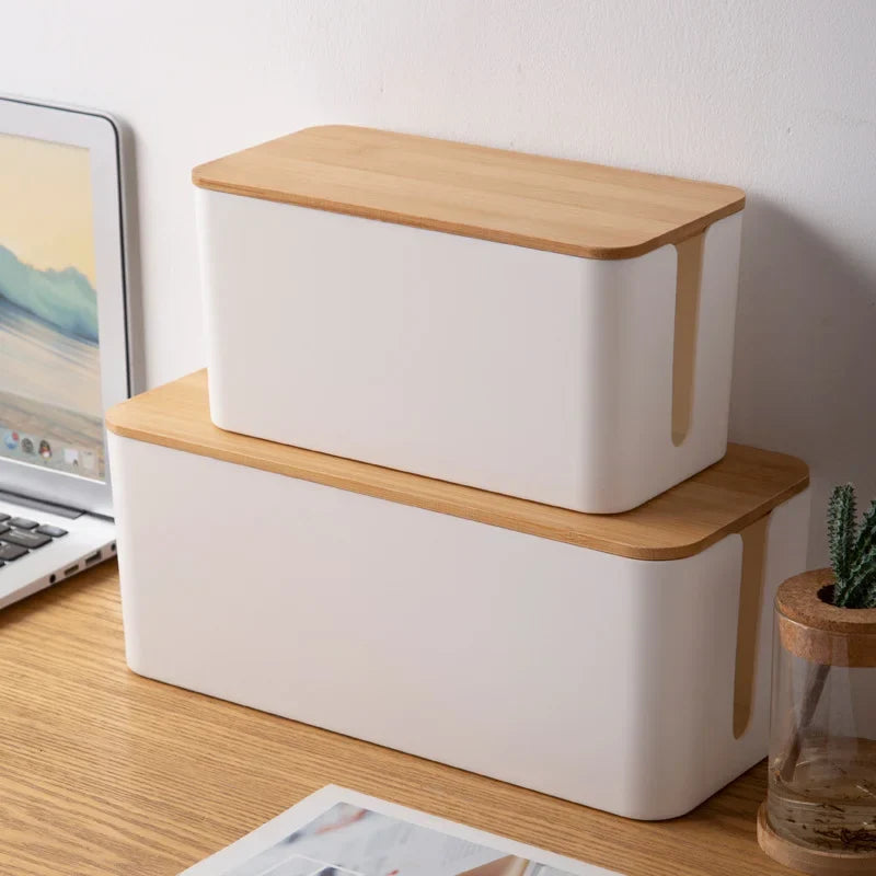 S / 2PCS — Wooden Cable Storage Box — Wholesale Case
