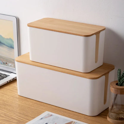 S / 2PCS — Wooden Cable Storage Box — Wholesale Case