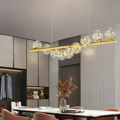 Nordic LED Ceiling Chandelier Living Room Kitchen Office Head Modern Hanging Light Fixture