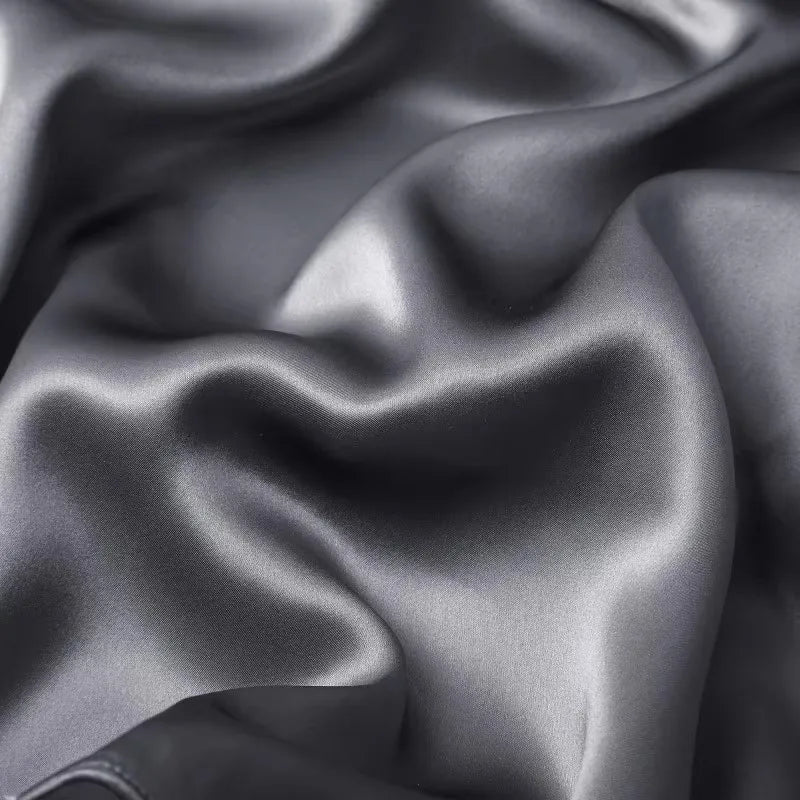 Silk Pillowcase White Black Grey Khaki Blue Pink Sliver Bed Pillow Covers Luxury Cases Home