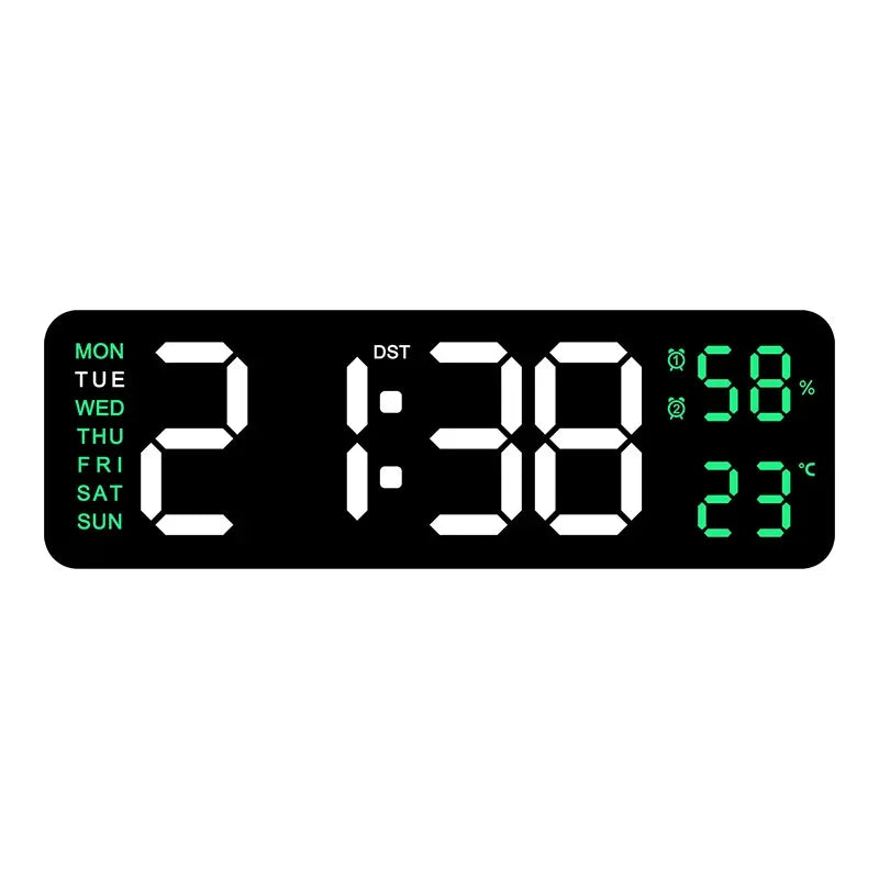 9" LED Digital Wall & Alarm Clock