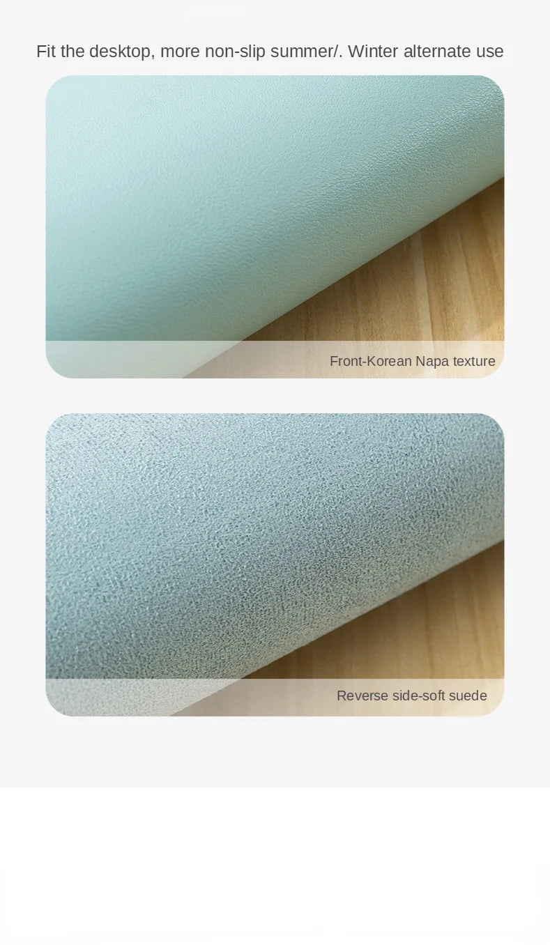 Small PU Leather Mouse Pad – Non-Slip Waterproof Desktop Mat