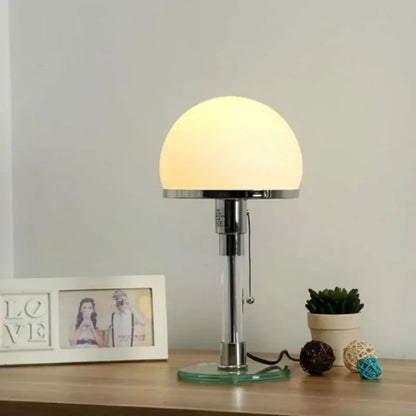 Bauhaus Lamp White Table Danish Designer Bedroom Bedside Simple Glass Light for Living Room