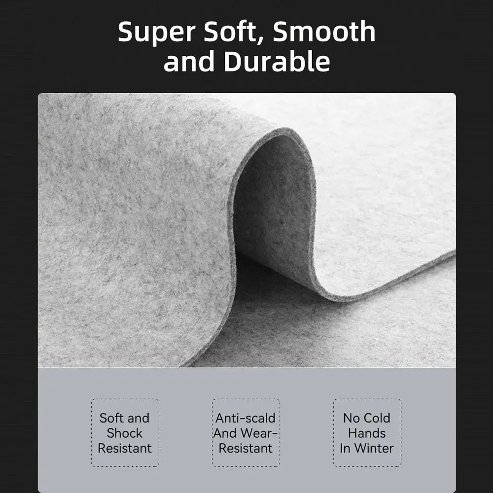 Wool Felt Desk Mat – Large Non-Slip Mouse Pad Home Office Multi-Size
