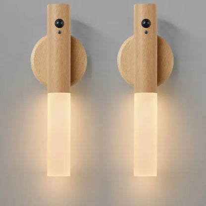 Rechargeable Motion Sensor Wall Light Indoor Lighting Magnetic Tool-Free Mount