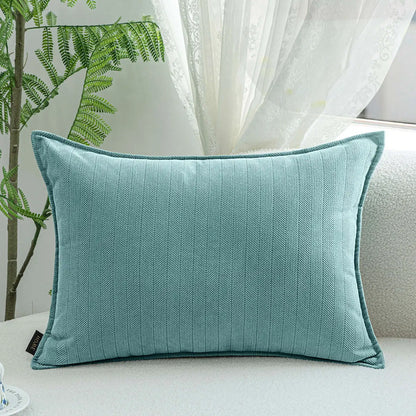 50x70/60x80/70x70CM Large Size Throw Pillow Cover Stripe Solid Waist Cushion Decor Home Decorative