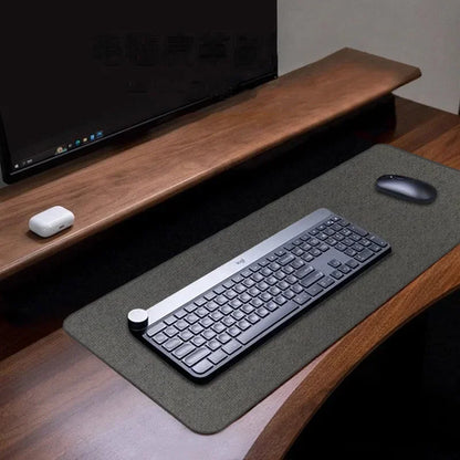 Cotton Linen XXL Gaming Mouse Pad Large Desk Mat Non-Slip Stitched Edge Extended Office Computer