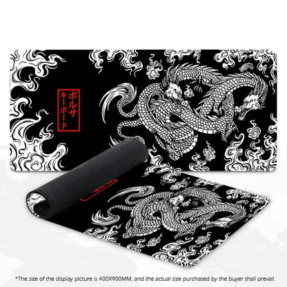 Japanese Dragon Gaming Mouse Pad Desk Mat Available Sizes Non-Slip Office Smooth Surface