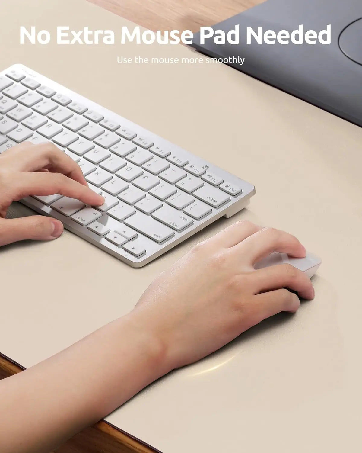 PU Leather Desk Mat – Large Non-Slip Waterproof Office Mouse Pad