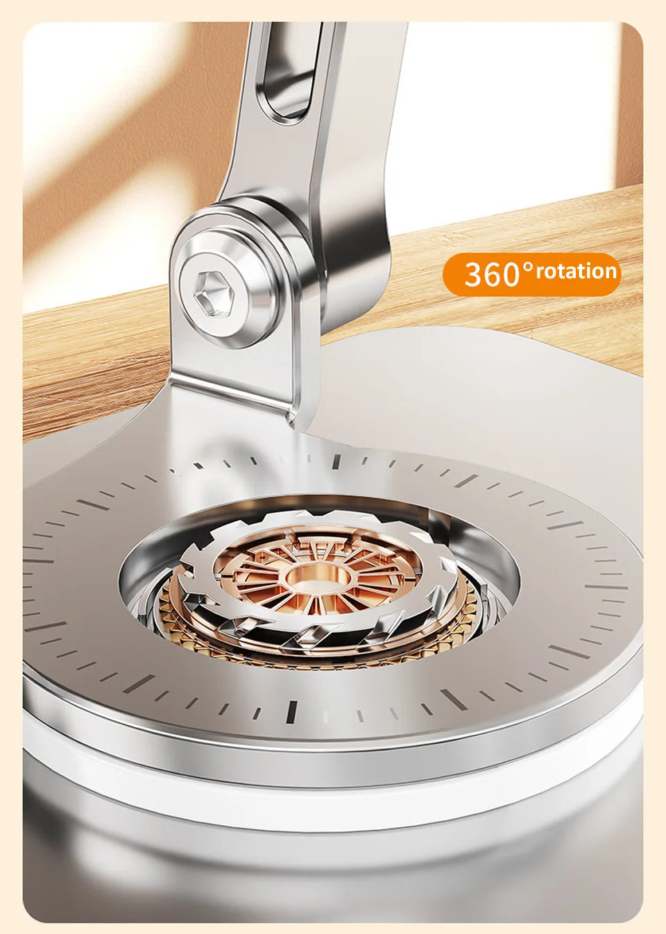 360° Rotating Tablet Stand – Foldable Aluminium iPad Holder