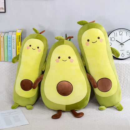 Avocado Plush Throw Pillow Cute Fruit Cushion 35-90cm