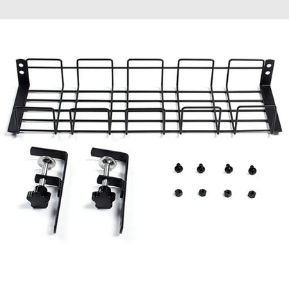 Under-Desk Metal Cable Tray No-Drill Installation Sturdy Build Floor-Free Cabling