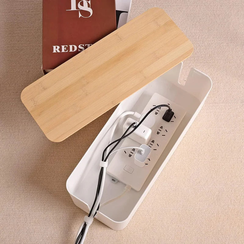 Wooden Cable Storage Box