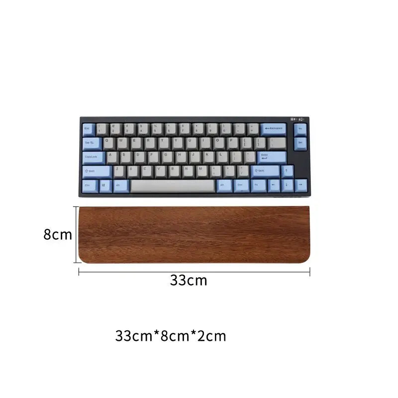 Walnut Wood Keyboard Wrist Rest Palm Pad Mechanical Ergonomic 87/98/104/108 Key Suitable For