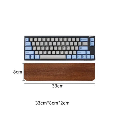 Walnut Wood Keyboard Wrist Rest Palm Pad Mechanical Ergonomic 87/98/104/108 Key Suitable For