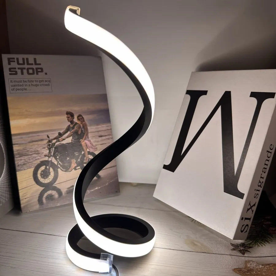 Spiral LED USB Desk Lamp