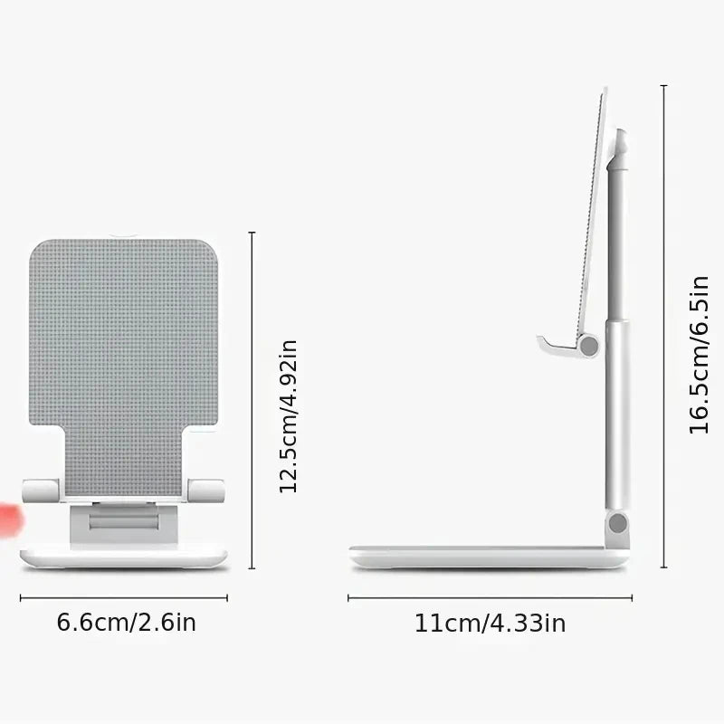 Adjustable Phone & Tablet Stand – Universal Foldable Desk Holder