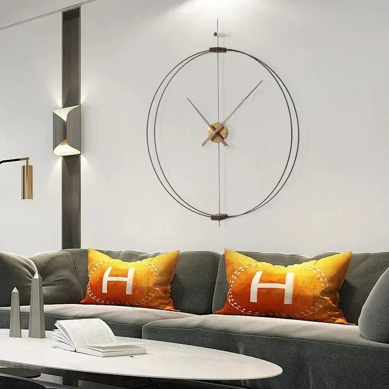 60cm/80cm Wall Clock Modern Living Room Large Clocks Bedroom Silent Movement Luxury Decorative