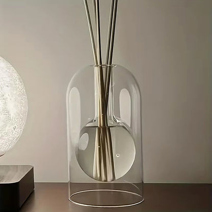Elegant Flameless Glass AromaRelax Diffuser Bottle Portable Design for Home Car Ideal Essential