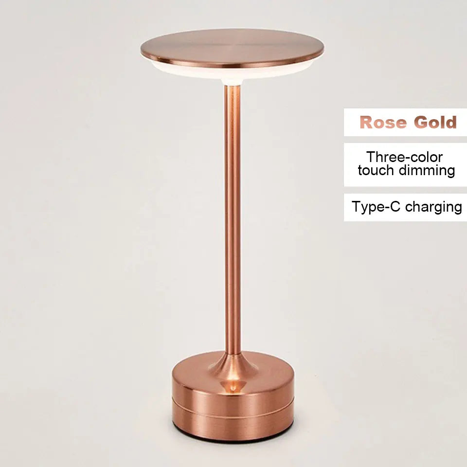 Rechargeable LED Table Lamp Touch Sensor Night Light Portable Cordless Bedroom Reading Desk