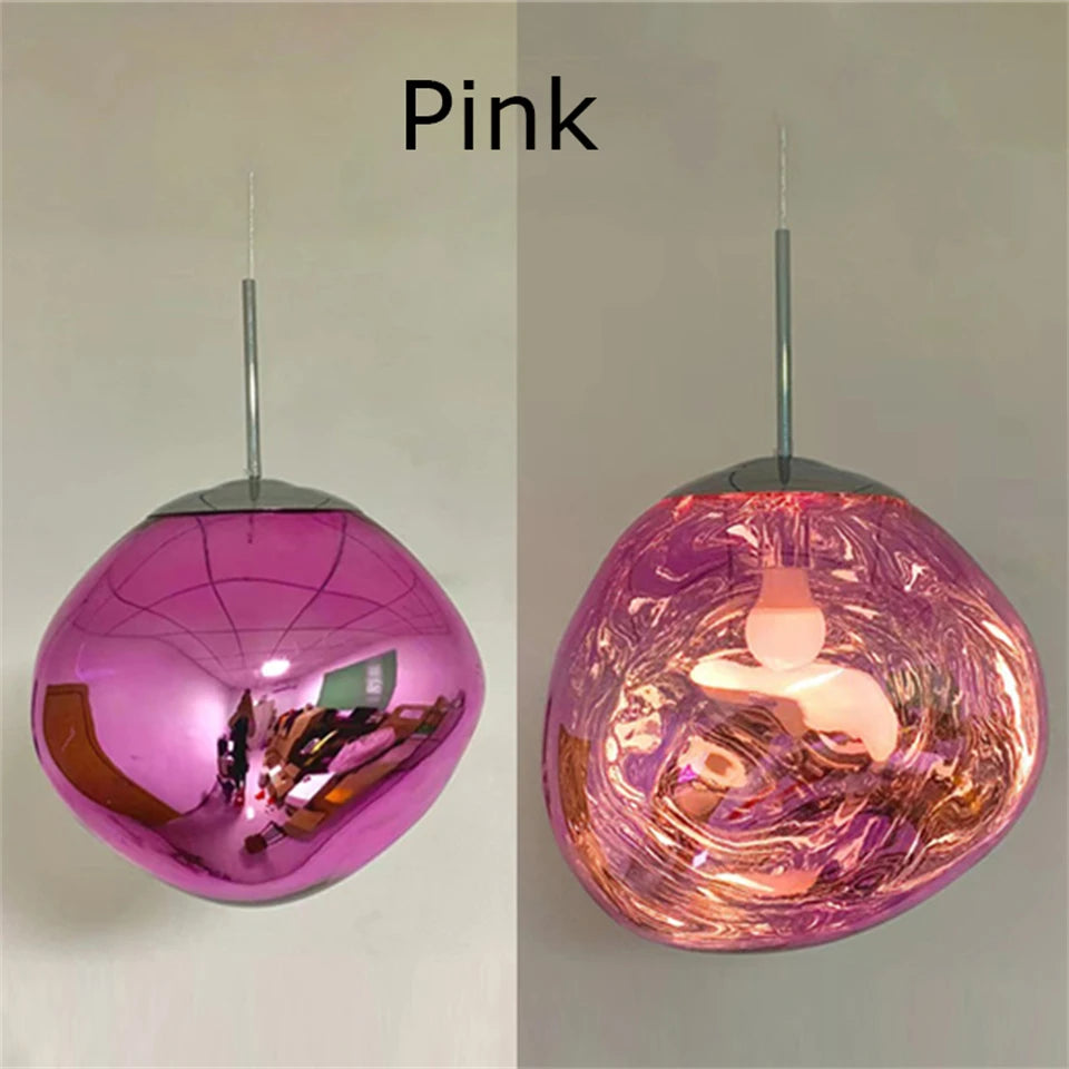 Nordic LED Lava Ceiling Pendant Lamp Glass Lights Modern Lighting Living Room Indoor Decor Home