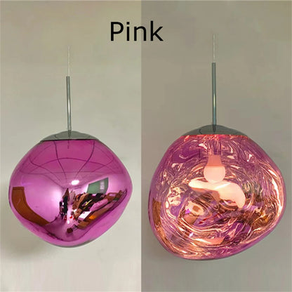 Nordic LED Lava Ceiling Pendant Lamp Glass Lights Modern Lighting Living Room Indoor Decor Home